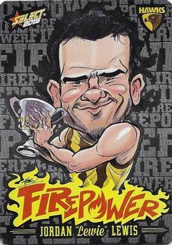 2015 Select AFL Champions - Firepower Caricatures #FC29 Jordan Lewis Front